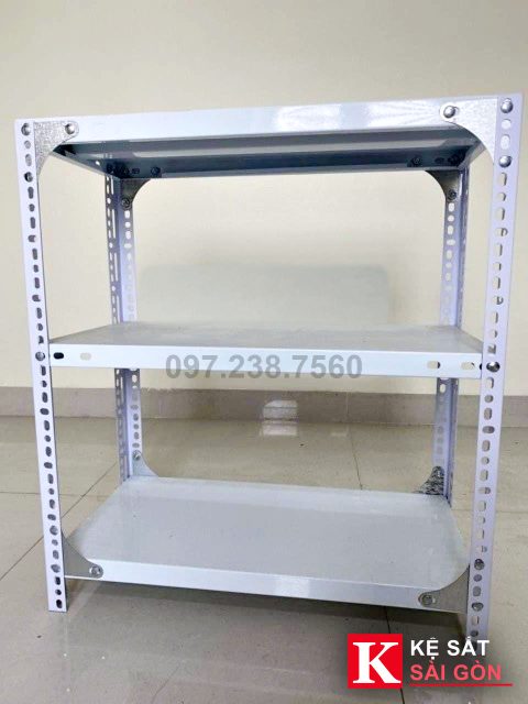 Kệ sắt V lỗ 100×40×100cm 3 tầng